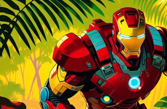 AI Art Illustration Comic Iron Man