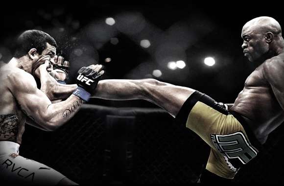 Anderson Silva UFC Action - HD Sports Wallpaper