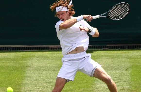 Andrey Rublev at Wimbledon 2023 - Tennis Action