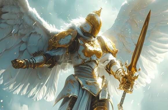 Angel warrior with sword