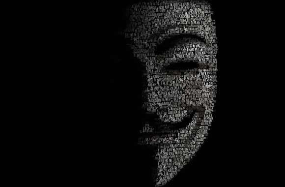 Anonymous Hacker Typography