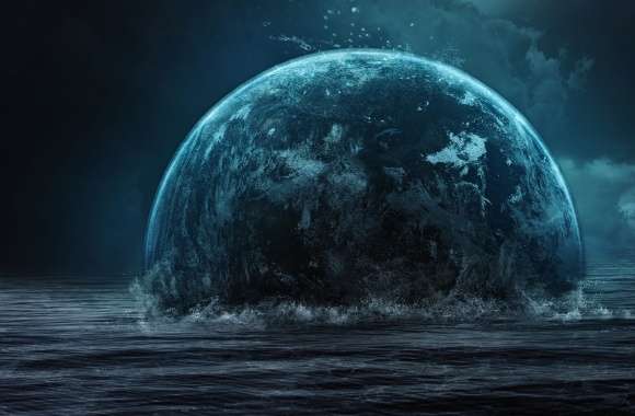 Aquatic Sci-Fi Planet wallpapers hd quality