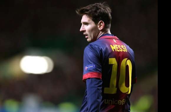 Argentinian Soccer Legend Lionel Messi in Action