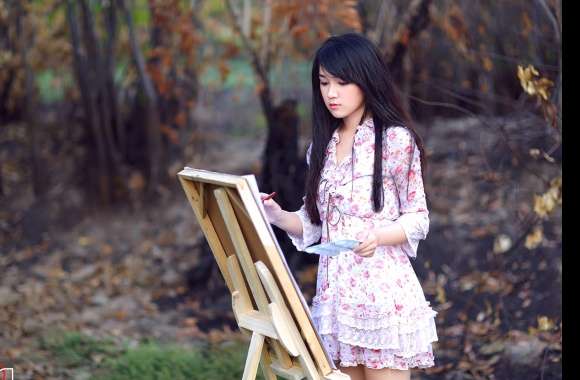 Artistic Asian Woman -