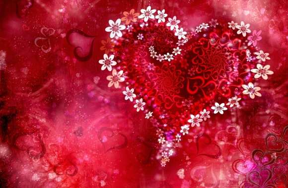 Artistic Heart in Red - of Love