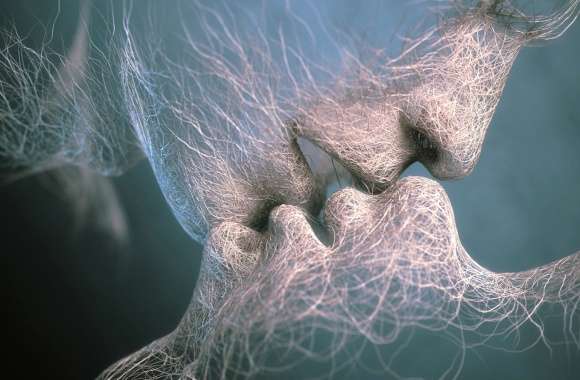 Artistic Romantic Kiss