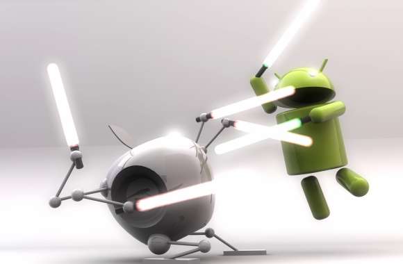 Artistic Tech Duel of Apple and Google