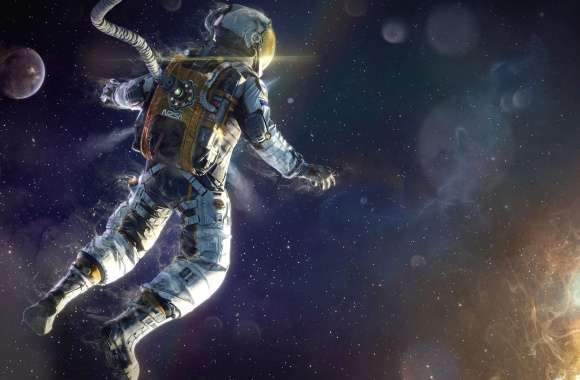 Astronaut Odyssey HD Sci-Fi Space Wallpaper