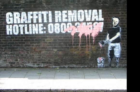 Banksy Graffiti Removal - wallpapers hd quality