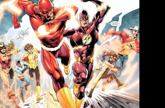 Bart Allen Wally West Barry Allen Jay Garrick Impulse (DC Comics) Kid Flash Comic The Flash Rebirth
