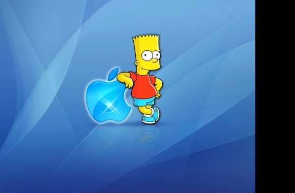 Bart Simpson Meets Apple Inc. Technology