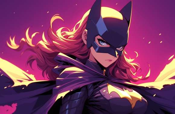 Batgirl - Dynamic Sunset Backdrop