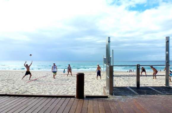 Beach Volleyball Fun in the Sun