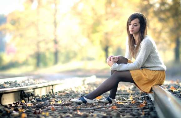 Beautiful Autumn Woman -