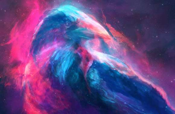 Bird Colors Space Animal Artistic