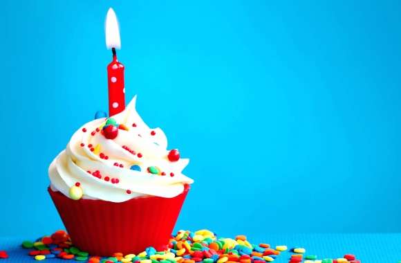 Birthday Candy Cupcake wallpapers hd quality