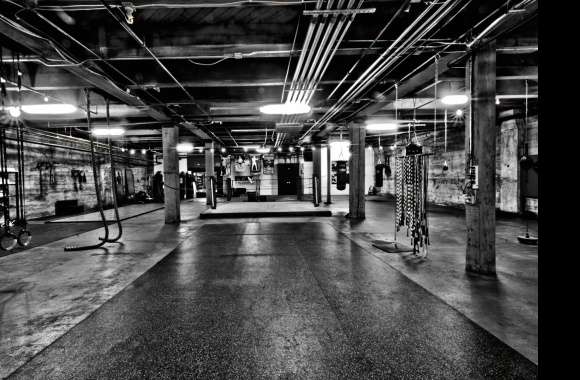 Black & White Boxing Gym Sports