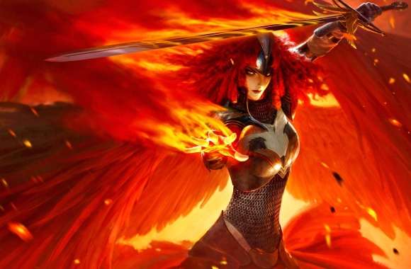 Blazing Angel Warrior wallpapers hd quality