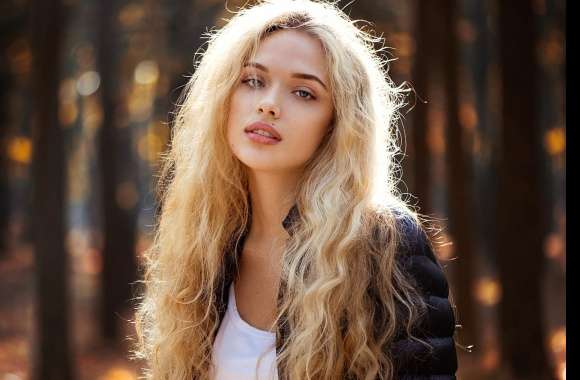 Blonde Beauty in Nature -