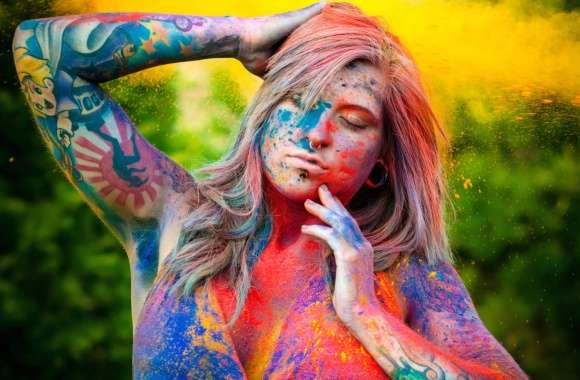 Blonde Earrings Mmod Tattoo Colors Holiday Holi