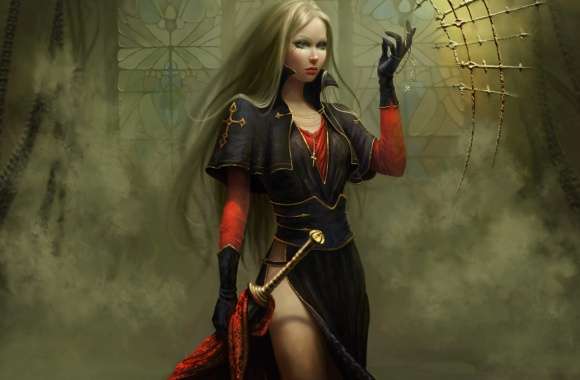 Blonde Gothic Fantasy Warrior - Stunning wallpapers hd quality