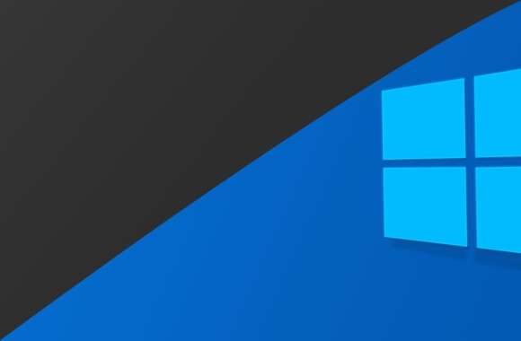 Blue Black Technology Windows 10