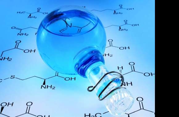 Blue Chemistry Bottle An of Science and Technology wallpapers hd quality