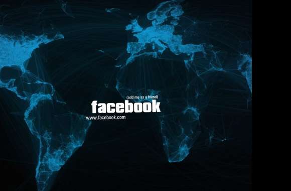 Blue Connectivity of Facebook and Global Technology wallpapers hd quality