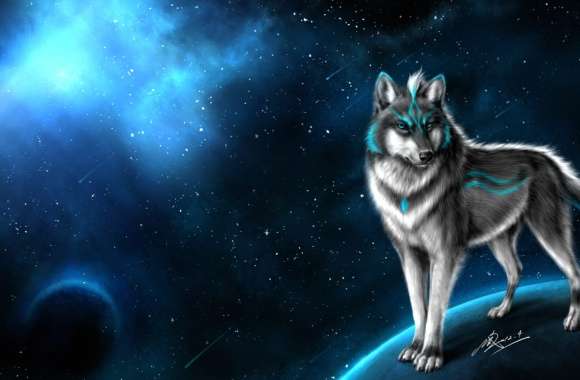 Blue Moon Fantasy Wolf