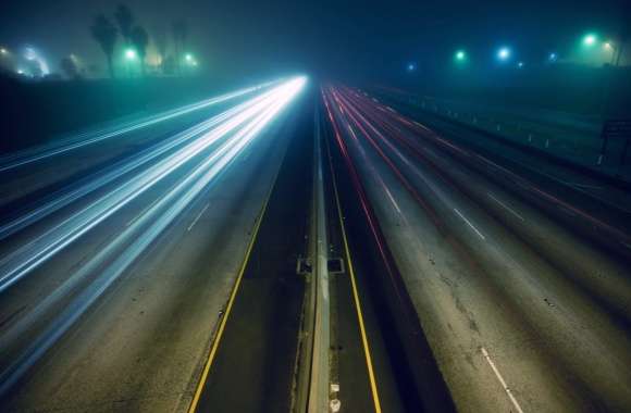 Blurred Traffic in Time Lapse wallpapers hd quality