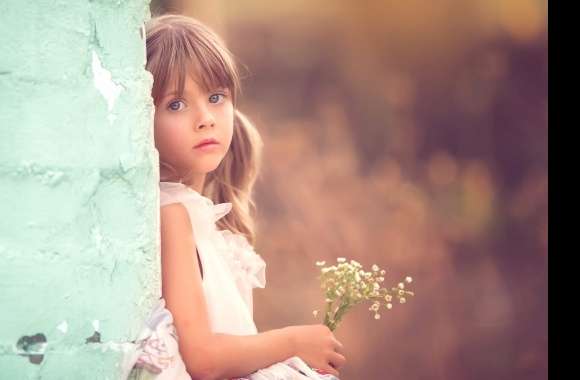 Bokeh Blue Eyes Blonde Little Girl Photography Child