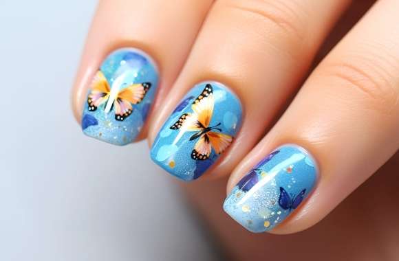 Butterfly Nail Art wallpapers hd quality