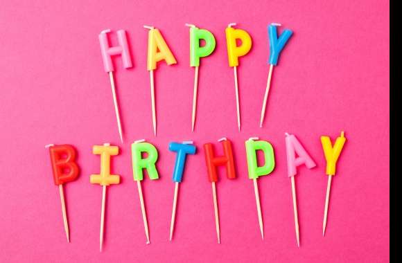 Candle Colors Happy Birthday Holiday Birthday