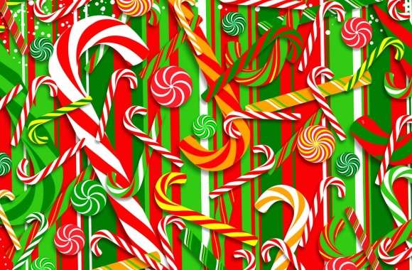 Candy Cane Holiday Christmas wallpapers hd quality