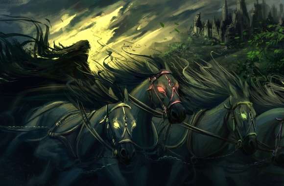 Castle Dark Horse Artistic Fantasy wallpapers hd quality