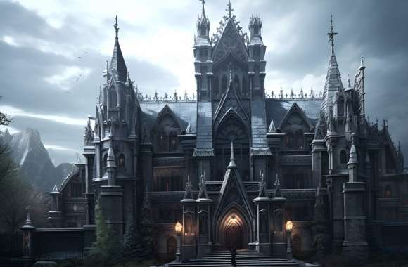 Cathedral in Gothic Architecture wallpapers hd quality