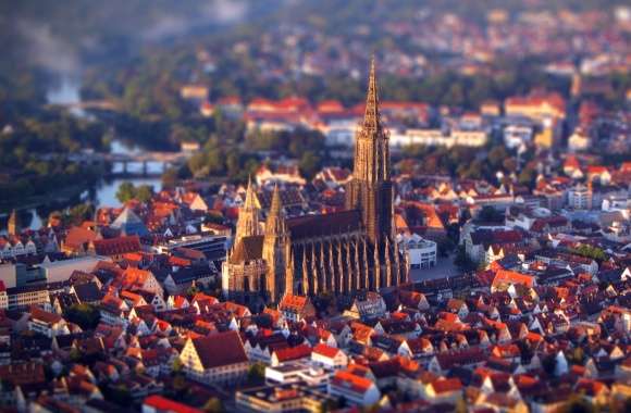 Cathedral Ulm Minster Cityscape Architecture Germany Photography Tilt Shift