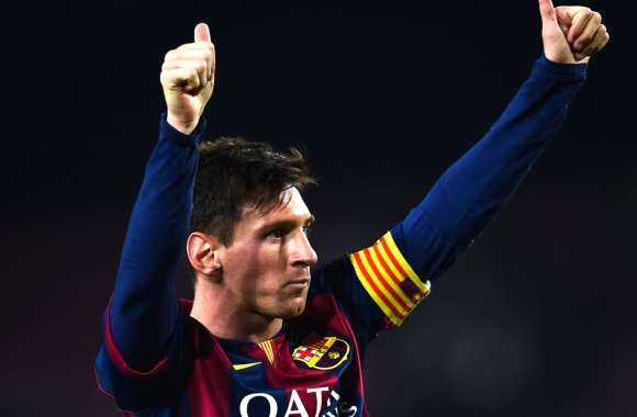 Celebratory Lionel Messi for Desktop