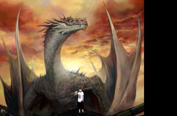 Child and Dragon Fantasy -