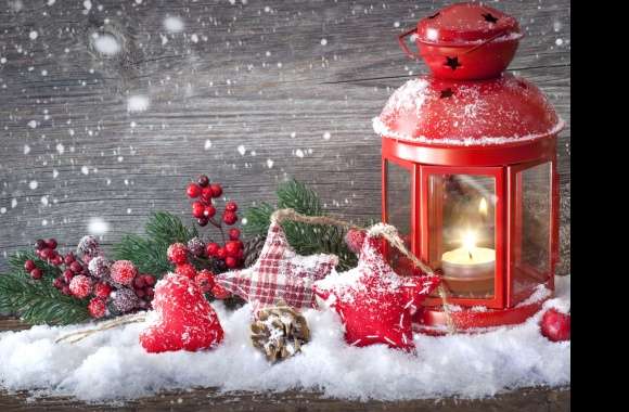 Christmas Lantern and Ornaments -