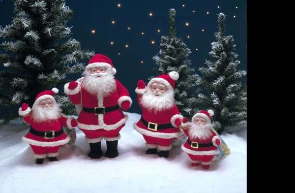 Christmas Santa Family -