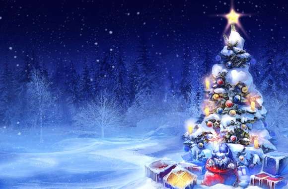 Christmas Tree Snow Winter Holiday Christmas wallpapers hd quality