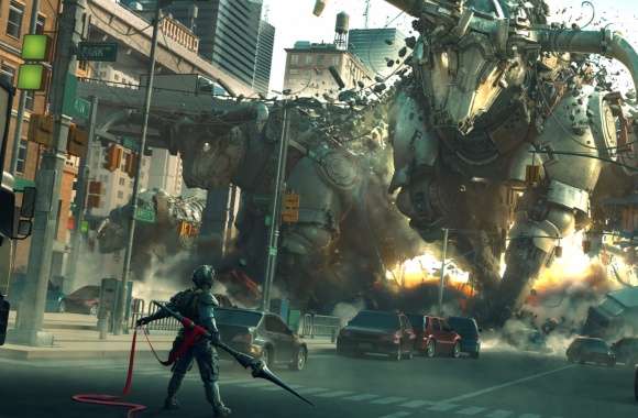 City Creature Robot Warrior Sci Fi Sci Fi City