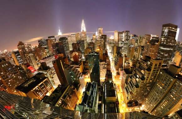 City New York Manhattan Photography Fisheye wallpapers hd quality