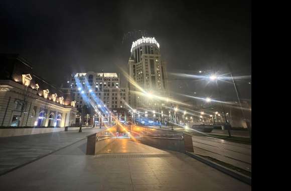 City Night Dark Moscow Russia Man Made Street wallpapers hd quality