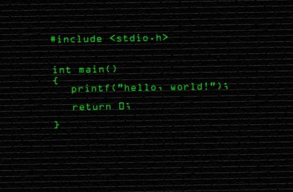 Classic Coding Hello World Wallpaper HD