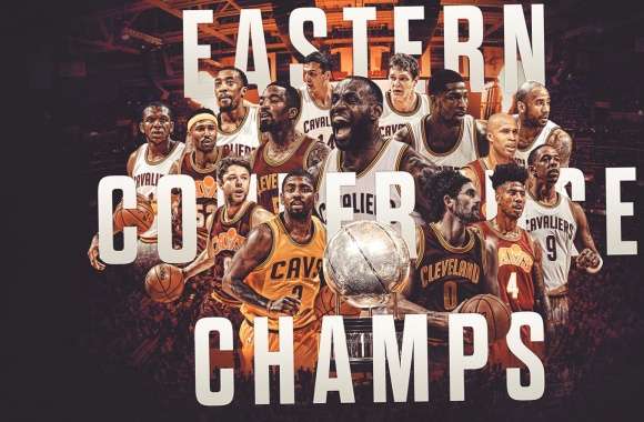 Cleveland Cavaliers Eastern Conference Champions Wallpaper