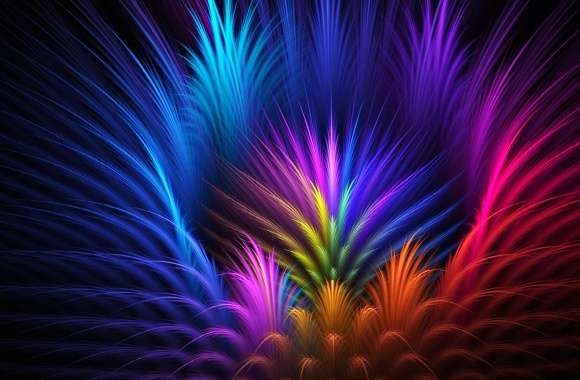 Color Burst HD Artistic Abstract Wallpaper