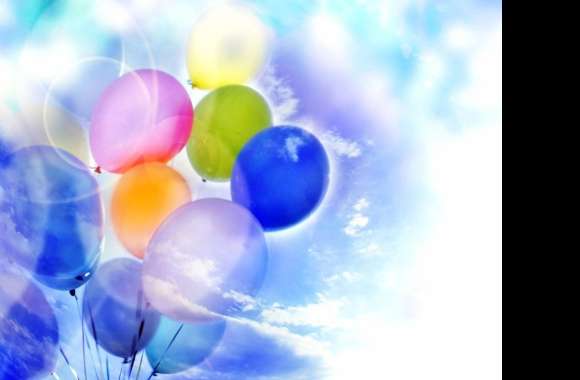 Colorful Balloons in the Sky - wallpapers hd quality