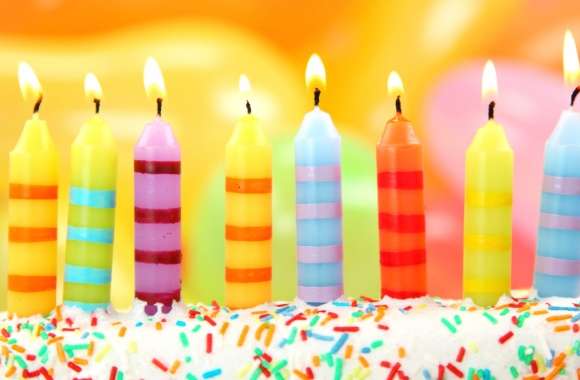 Colorful Birthday Candle wallpapers hd quality